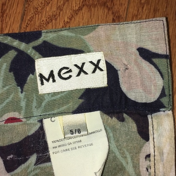 🍂🍁 Fall Vintage Mexx Floral Midi Button Wrap Skirt Sz 5/6 - Picture 8 of 8